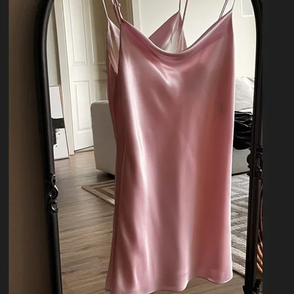 hemline pink dress Hemline Exclusive Pompeo Dress